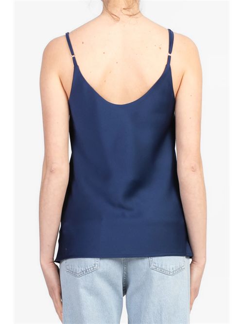 Top doppio scollo v VICOLO | TD0511BLU